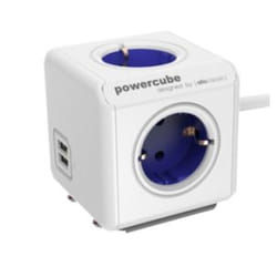 Allocacoc 1406BL/DEEUPC multiprise 1,5 m 4 sortie(s) CA Bleu, Blanc