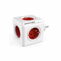 Allocacoc PowerCube Original, Intérieure, Type F, Rouge, Blanc, CE, 5 sortie(s) CA, 16 A