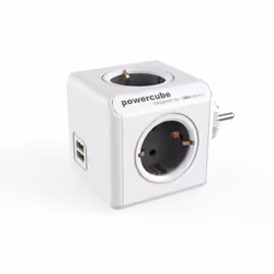 Allocacoc PowerCube Original USB, Intérieure, Type F, Type F (CEE 7/4), Gris, Blanc, CE, 4 sortie(s) CA