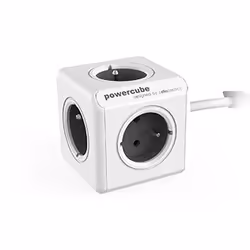 Allocacoc PowerCube Extended Type E, 1,5 m, Intérieure, Type E, Gris, CE, KEMA FR, 5 sortie(s) CA