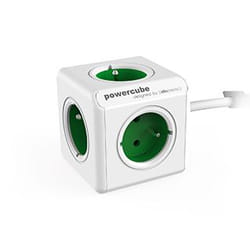 Allocacoc PowerCube Extended Type E multiprise 1,5 m 5 sortie(s) CA Intérieure Vert