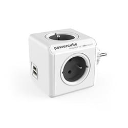 Allocacoc PowerCube Original USB Type E multiprise 4 sortie(s) CA Intérieure Gris
