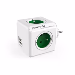 Allocacoc PowerCube Original USB Type E, Intérieure, Type E, Bleu, CE, 4 sortie(s) CA, 16 A
