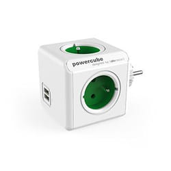 Allocacoc PowerCube Original USB Type E multiprise 4 sortie(s) CA Intérieure Bleu