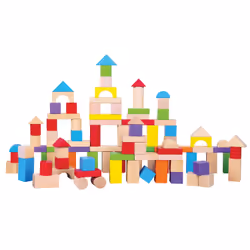 New Classic Toys Building blocks in a drum - colored