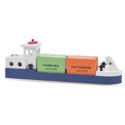 Péniche avec 2 containers