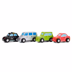 New Classic Toys Vehicles set - 4 cars, Ensemble de véhicules, 1,5 an(s), Multicolore