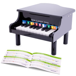 New Classic Toys Grand Piano Black - 18 Keys