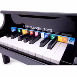 New Classic Toys Grand Piano Black - 18 Keys