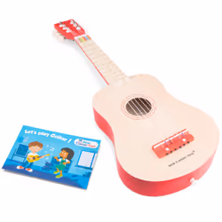 New Classic Toys Guitar de Luxe, Instrument de musique jouet, Guitare, 3 an(s), Marron, Rouge