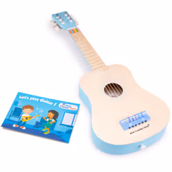 New Classic Toys Guitar de Luxe, Figurine boîte à musique jouet, Guitare, 3 an(s), Bleu, Bois