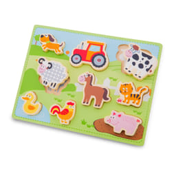 New Classic Toys Chunky Farm Puzzle à formes Ferme