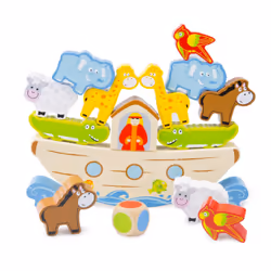 New Classic Toys Balance Game - Noah's Ark, 2 an(s), Multicolore