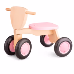New Classic Toys 11422, 1 an(s), 4 roue(s), Noir, Rose, Bois