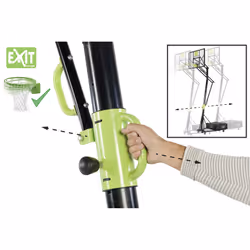 EXIT Galaxy Panier De Basket Portable (Avec Anneau De Dunk) - Vue supplémentaire 4
