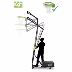 EXIT Galaxy Panier De Basket Portable (Avec Anneau De Dunk) - Vue supplémentaire 7