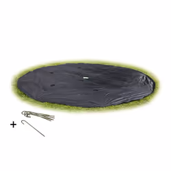 EXIT Supreme Ground Level 305 (10ft) Bâche de protection, Housse de trampoline, PVC, Noir