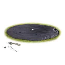EXIT Supreme Ground Level 427 (14ft) Bâche de protection, Housse de trampoline, PVC, Noir