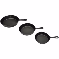 Description générale Avec notre ensemble de 3 poêles en fonte extra large de haute qualité, vous retrouverez la joie de cuisi ...