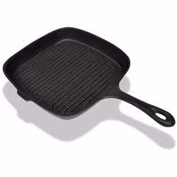 Notre poêle de gril en fonte de qualité vous retrouverez la joie de cuisiner! Cette poêle dispose d'une base interne striée,  ...