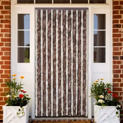 vidaXL Moustiquaire Beige et marron clair 90x220 cm Chenille - TU