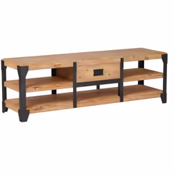 vidaXL Meuble TV Meuble de télévision 140 x 40 x 45 cm Bois dacacia Massif