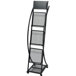 Porte-revue 40 x 32 x 131 cm Noir A4 vidaXL