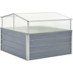 Vidaxl - Serre 100 x 100 x 85 cm Grise Acier galvanisé