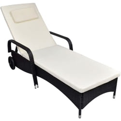 VidaXL 42475 chaise d'extérieur Linge Siège rembourré Acier Crème