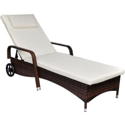 VidaXL 42476 chaise d'extérieur Linge Siège rembourré Acier Crème