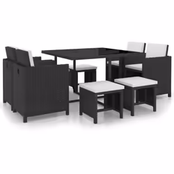 Description générale Notre ensemble de mobilier de jardin élégant en rotin deviendra l'attraction principale de votre jardin  ...