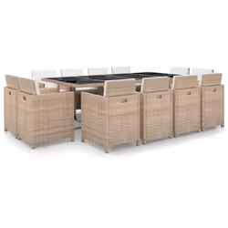 Notre ensemble de mobilier de jardin élégant en rotin deviendra l'attraction principale de votre jardin ou patio ! Cet ensemb ...