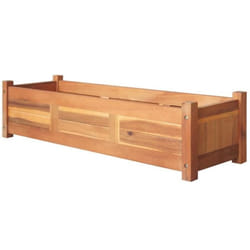 vidaXL Lit surélevé de jardin Bois d'acacia 100x30x25 cm - TU