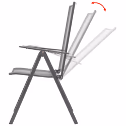 VidaXL 42716 chaise d'extérieur Terrace Acier Anthracite