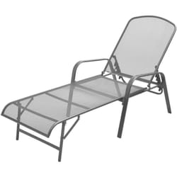 Vidaxl - Chaise longue acier anthracite