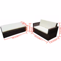 VidaXL 42733 ensemble de meubles de jardin - Vue supplémentaire 7