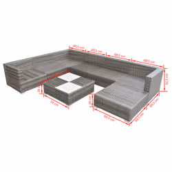 VidaXL 42738 ensemble de meubles de jardin - Vue supplémentaire 5