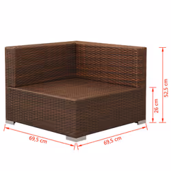 VidaXL 42747 ensemble de meubles de jardin - Vue supplémentaire 8