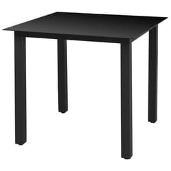 VidaXL 42787 table de jardin Noir