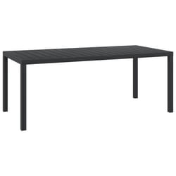 VidaXL 42792 table de jardin Noir