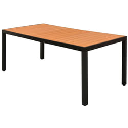 Vidaxl - Table de jardin Marron 185 x 90 x 74 cm Aluminium et wpc
