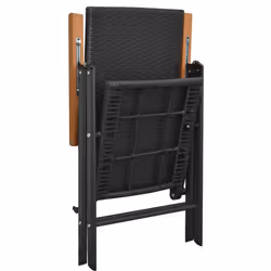 VidaXL 42798 chaise d'extérieur Terrace Aluminium, Polyuréthane Noir - Vue supplémentaire 5