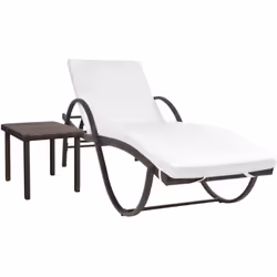 Cet ensemble de chaises longues de haute qualité est idéal pour passer une après-midi de détente dans le jardin ou sur la pla ...