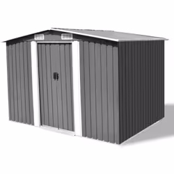 Cet abri de jardin en métal sera parfait pour ranger une grande variété d'outils et d'équipements. Stable et durable : la con ...