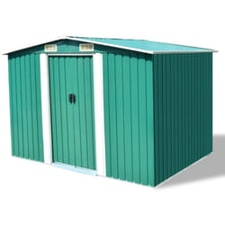 Vidaxl - Abri de stockage pour jardin Métal Vert 257 x 205 x 178 cm