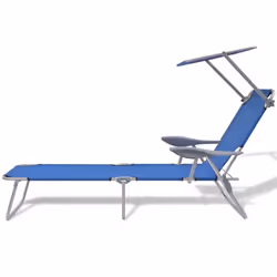 VidaXL 42931 chaise d'extérieur Linge Siège rembourré Polyester Bleu