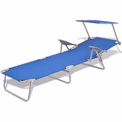 VidaXL 42931 chaise d'extérieur Linge Siège rembourré Polyester Bleu
