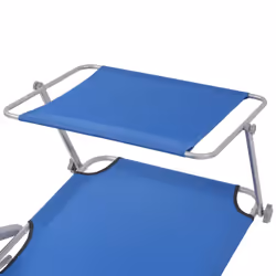 VidaXL 42931 chaise d'extérieur Linge Siège rembourré Polyester Bleu - Vue supplémentaire 4