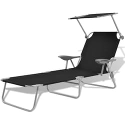 VidaXL 42932 chaise d'extérieur Linge Siège rembourré Polyester Noir