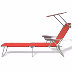 VidaXL 42933 chaise d'extérieur Linge Siège rembourré Polyester Rouge